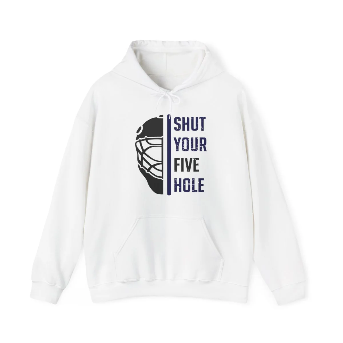 Funny Hockey Hoodie - Shut Your Five Hole Unisex Hockey Hoodie - Image 4